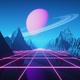 Retrowave Saturn - VideoHive Item for Sale