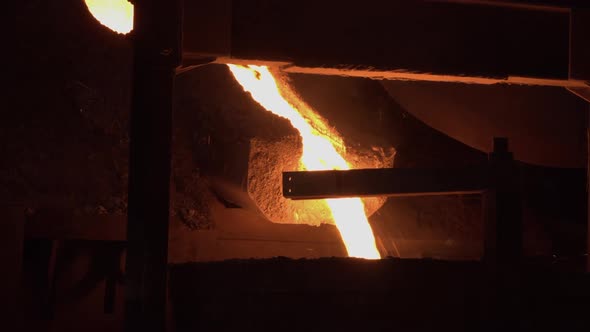 A furnace in which metal is melted