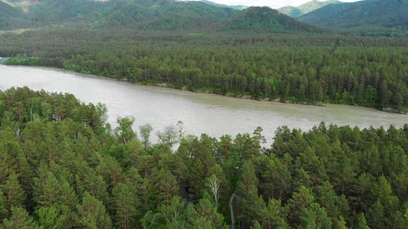 Aerial View of Katun River