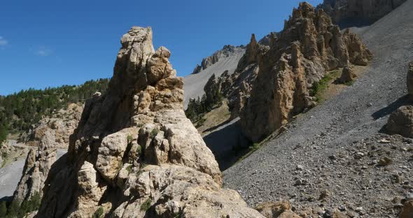 The Izoard pass, the Casse deserte, Queyras range, Hautes Alpes, France