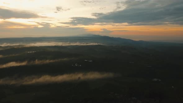 Tropical Landscape at Sunset BaliIndonesia