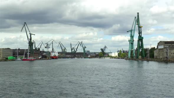 Port of Gdansk, Poland. Ships, cranes and equipment at the Port of Gdansk, Poland.