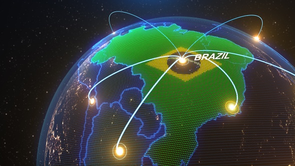 Brazil Map Animation
