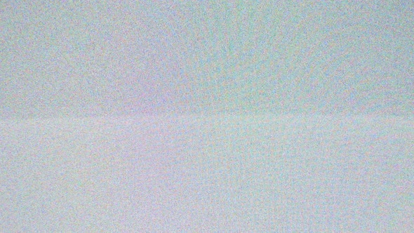 Grey Video Display with Interferences on It. Digital Pixel Noise on a Screen.