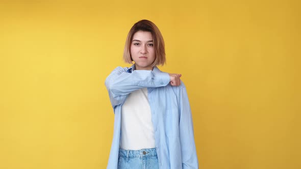 Bullying Threat Kill you Mad Girl Warning Gif Loop alt