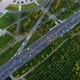City Road Highway Among the Trees of the Metropolis Victory Park Aerial View - VideoHive Item for Sale