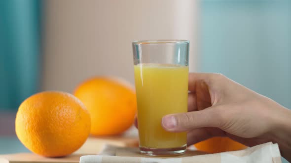 Freshly Squeezed Orange Juice for Health