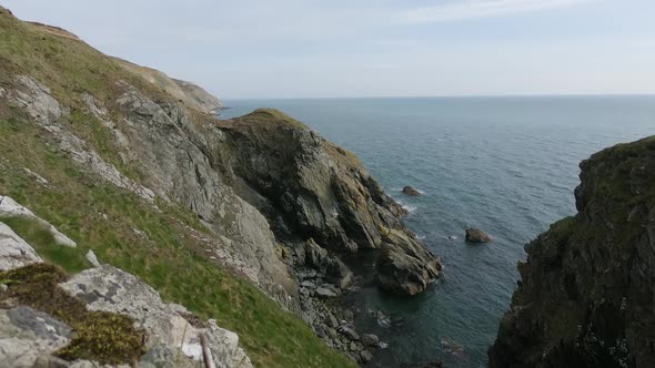 Scenic View Of The Howth Cliffs In Dublin Ireland - timelapse shot