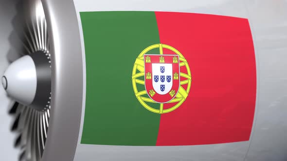 Turbine with Flag of Portugal