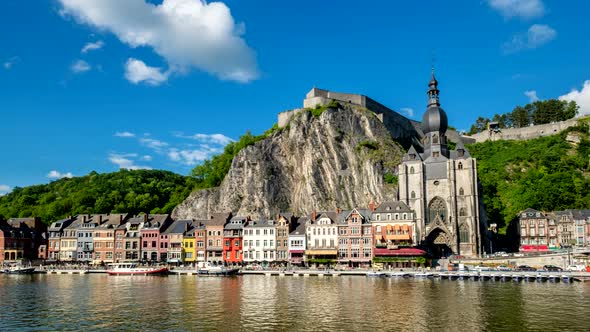 Timelapse of Dinant Town, Belgium