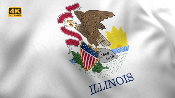 Illinois State Flag - 4K