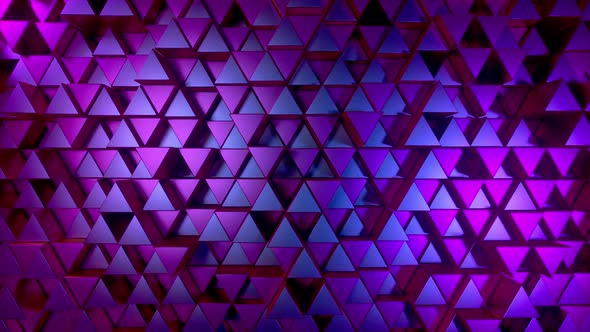 Abstract Background of Metal Glossy Triangles