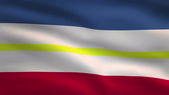 German State Flag Mecklenburg Western Pomerania 4K