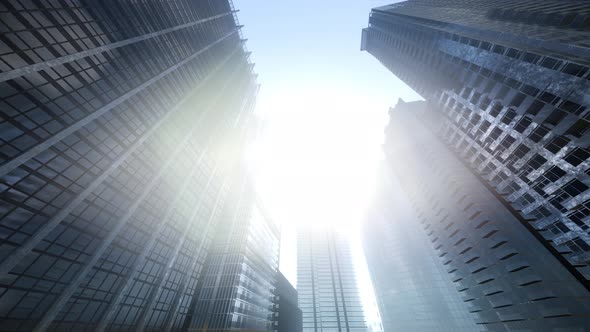 Looking Up at Skyscrapers