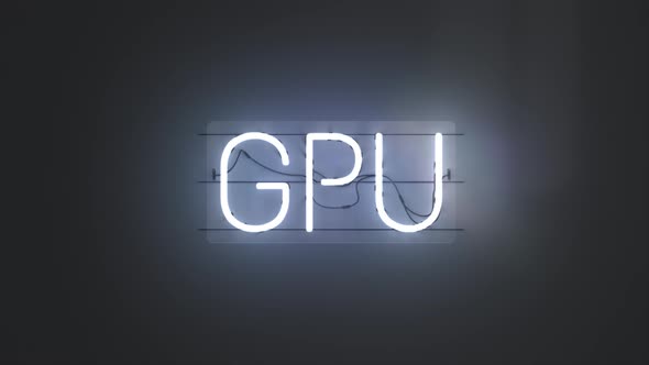 Neon Sign Text Background Word Gpu