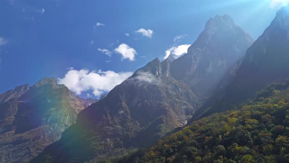 Annapurna Region Mountain Timelapse