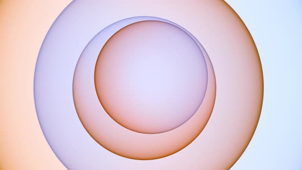 Abstract Orange and Purple Graphic Gradient Circle Ring Social Media Banner Promo Loop Background