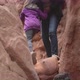 Mother helping children hiking in Wadi Rum Desert, Jordan - VideoHive Item for Sale