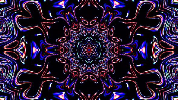background Bright abstract light streaks set in full color kaleidoscope alt