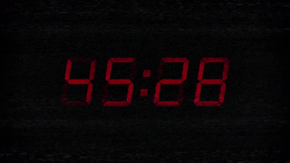 60 Second Countdown On Faulty Static Screen