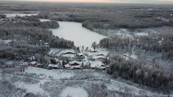 Beautiful Winter Nature Shot From Drone