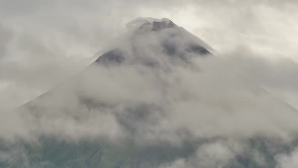 Mount Mayon Volcano in the Province of Bicol Philippines