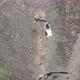 Top View: a Young Brave Man Descends a Rock Wall Without Insurance - VideoHive Item for Sale