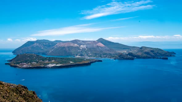 The Island of Vulcano, Aeolian islands in South Italy