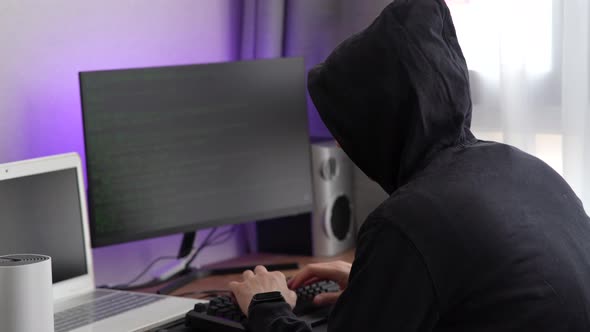 A Hacker in a Hood Types Program Code