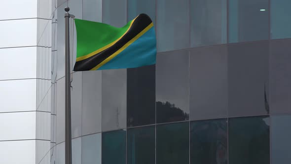 Tanzania Flag Background 4K