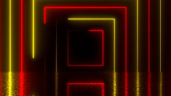 Square Neon Tunnel