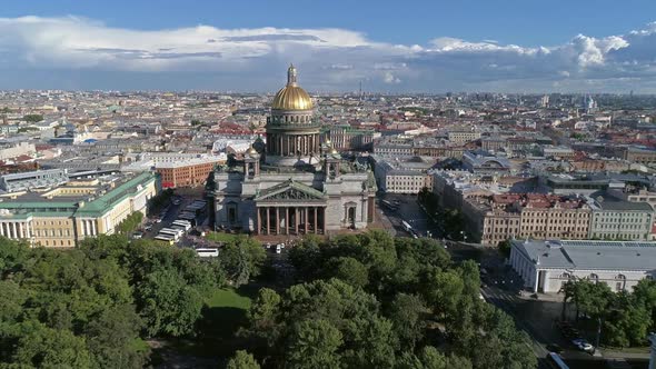 Flight Near Saint Isaac's Cathedral, Russia