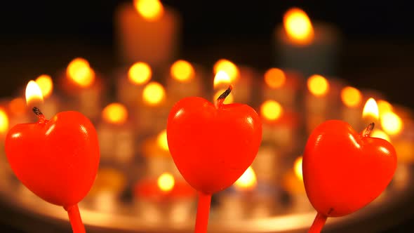 Heart Shape Of Candle Light 4 alt