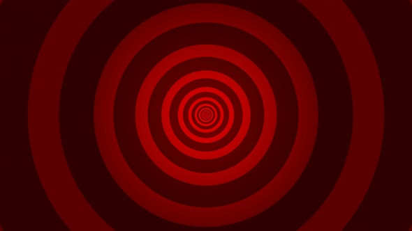 Red Color Abstract Background Shape Circle Zoom in Animation
