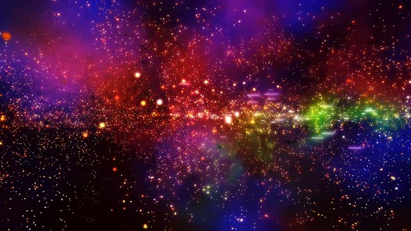Space Nebula Glow Loop Background