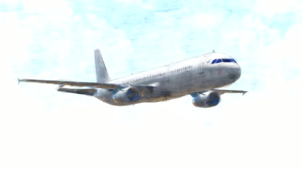 Passenger Plane Stop Motion alt