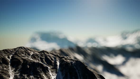 Winter Landscape in Mountains