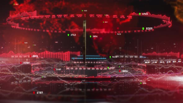 Economic Financial Index 3D Bitcoin