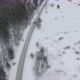Winter Road Along The Forest - VideoHive Item for Sale