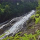 Pov shot camera waterfall rain forest good nature daytime Brazil. - VideoHive Item for Sale