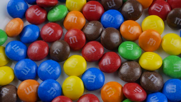 MM's candy close up