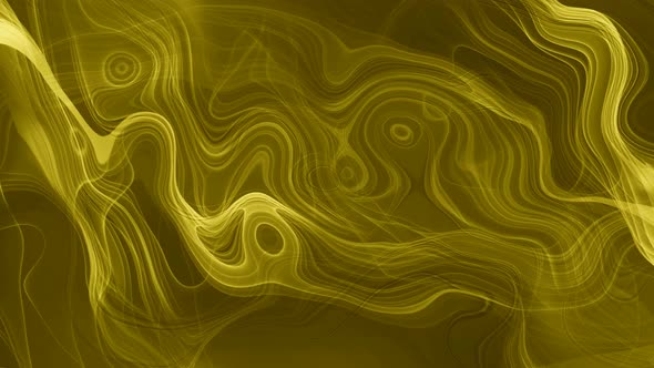 Yellow Color Line Wavy Liquid Animated background