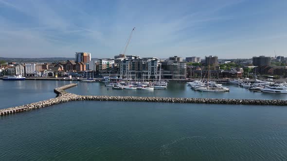 Poole Yacht Marina and Quay on the South Coast of England