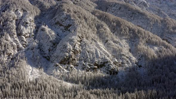 Winter landscape in the Italian Alps, Friuli Venezia Giulia