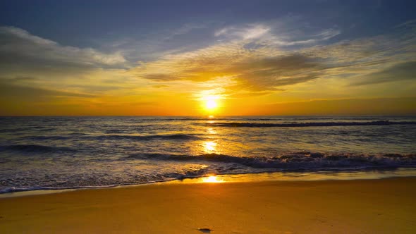 sunset at the beach