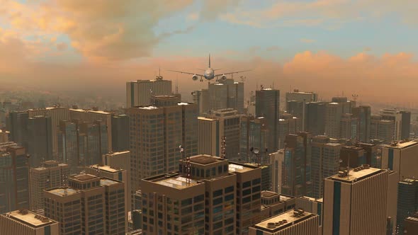 Conceptual CG animation featuring a large metropolis