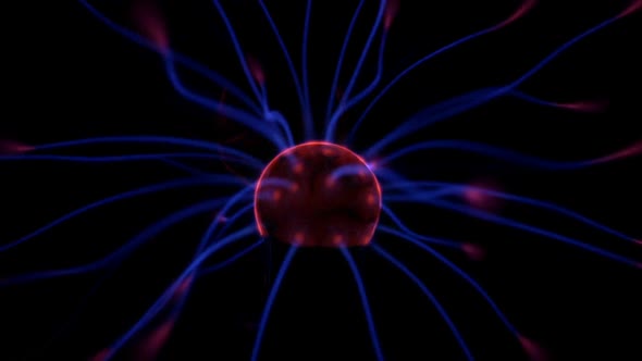 Plasma Ball Electricity Orb In The Dark alt