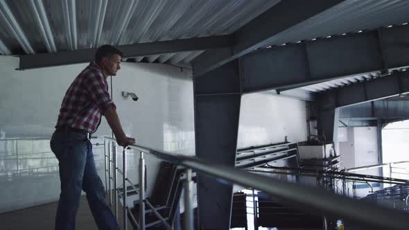 Cowshed Manager Checking Milking Automat