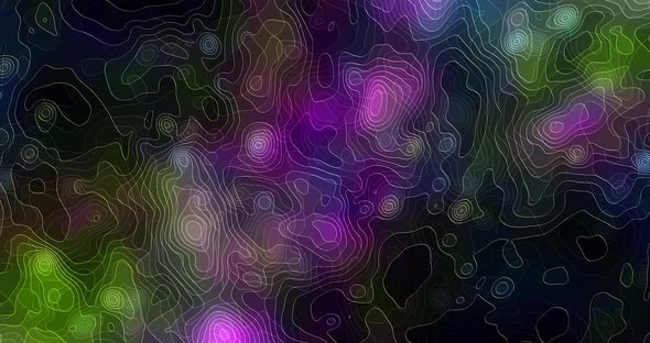 Abstract topographic background animation.Abstract liquid twirling lines animation.