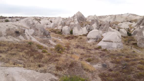 Cappadocia Landscape Aerial View. Turkey. Goreme National Park